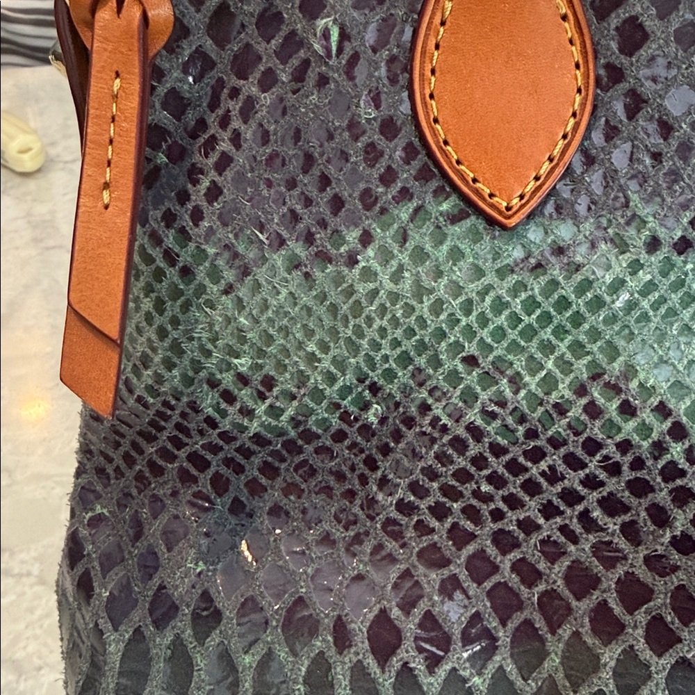 Dooney And Bourke Mini Python Satchel/Crossbody - image 7